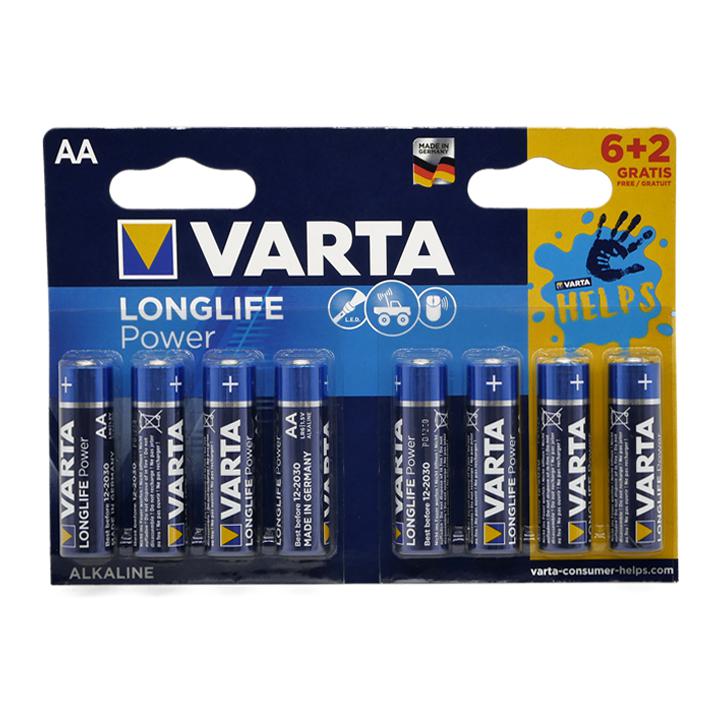 BATTERIE LONGLIFE 6+2 BLISTER  STILO AA