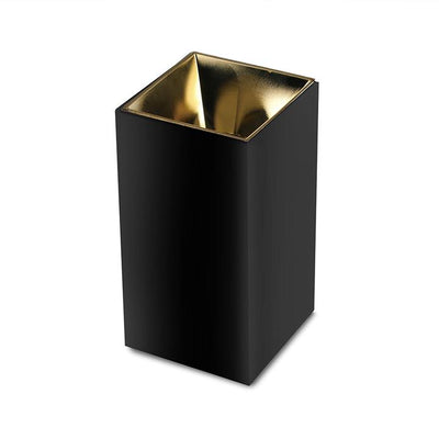 GU10 FITTING QUADRATO ORO NERO