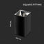 GU10 FITTING QUADRATO NERO SATINATO