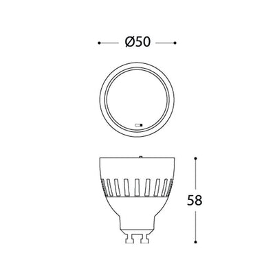 LAMPADINA LED GU10 6W 2700/4000K