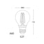 LAMPADINA LED E27  FILAMENT    8W 2700K
