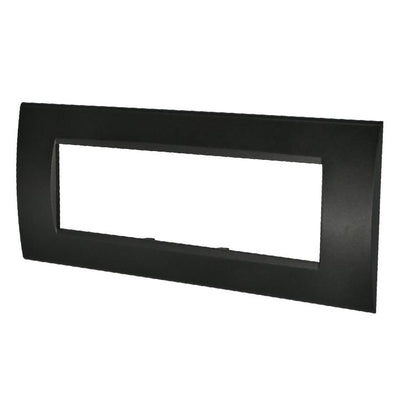 PLACCA 8007-2 7P NERO /LGT TECNOPOLIMERO T1