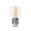 LED LAMPADINA 6W FILAMENTO E27 G45 TRASPARENTE 4000K 130LM/W