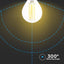 LED LAMPADINA 6W FILAMENTO E14 P45 TRASPARENTE 2700K