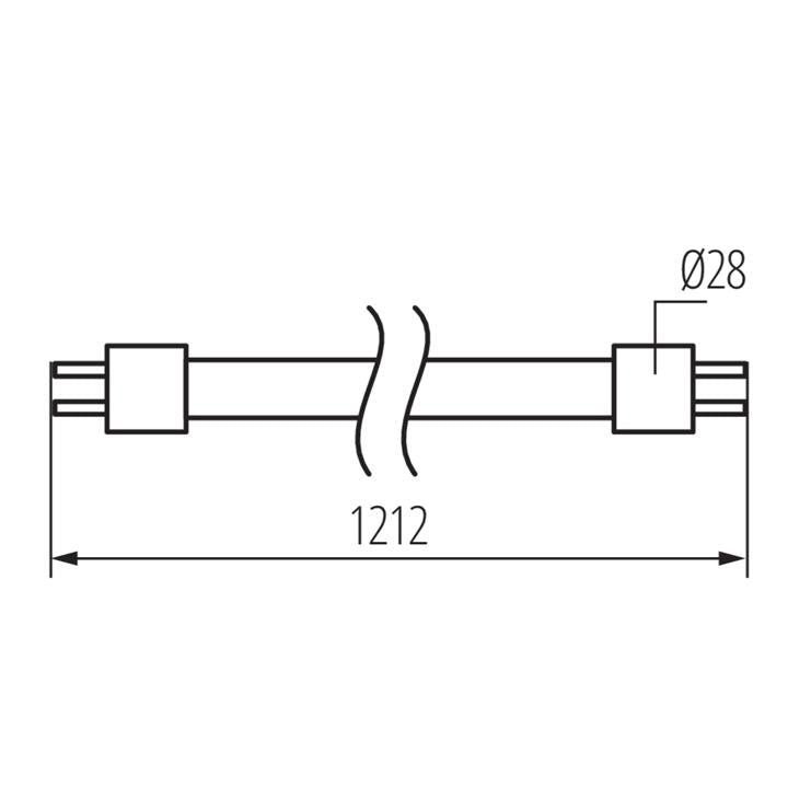 LAMPADINA LED T8 LED GLASSV4 18W-CW - KANLUX