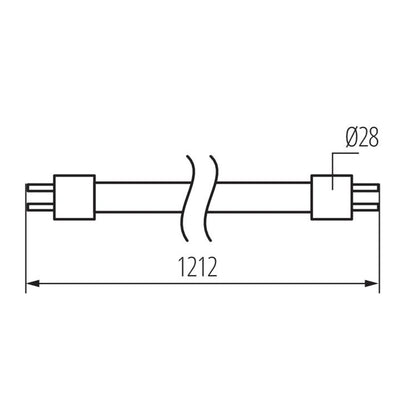 LAMPADINA LED T8 LED GLASSV4 18W-CW - KANLUX