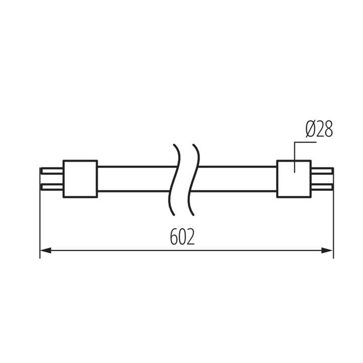 LAMPADINA LED T8 LED GLASSV4 9W-CW - KANLUX