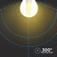 LED LAMPADINA 6W FILAMENTO E27 G45 TRASPARENTE 6400K