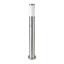 E27 PALETTO CON LAMPADA 80CM PIR SENSORE CORPO IN ACCIAIO INOX SATIN NICKEL IP44