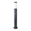 E27 PALETTO DA GIARDINO 80CM SENSORE PIR ACCIAIO INOX GRIGIO IP44