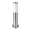 E27 PALETTO CON LAMPADA 45CM PIR SENSORE CORPO IN ACCIAIO INOX SATIN NICKEL IP44