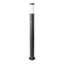 E27 PALETTO CON LAMPADA 110CM PIR SENSORE CORPO IN ACCIAIO INOX GRIGIO IP44