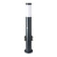E27 PALETTO CON LAMPADA 60CM SENSORE PIR 2 PRESE A SPINA EU IN ACCIAIO INOSSIDABILE GRIGIO IP44