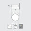 FORTUNATO APPLIQUE SOLARE BIANCO 3IN1 CCT FUMAGALLI
