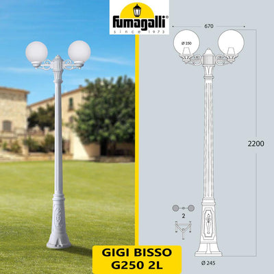 GIGI BISSO/G250 2L BIANCO OPALE 2X8,5W CCT 2700-6500