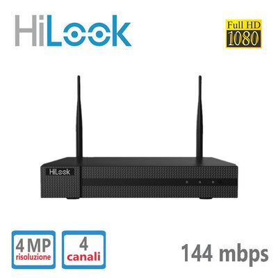 NVR IP WI-FI 4CH 144MBPS HILOOK