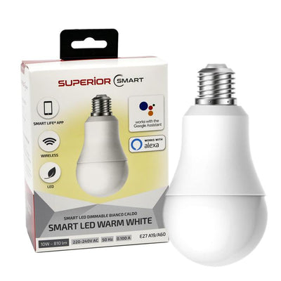 LAMPADINA SMART LED 3000K 10W  COMP. GOOGLE HOME ALEXA