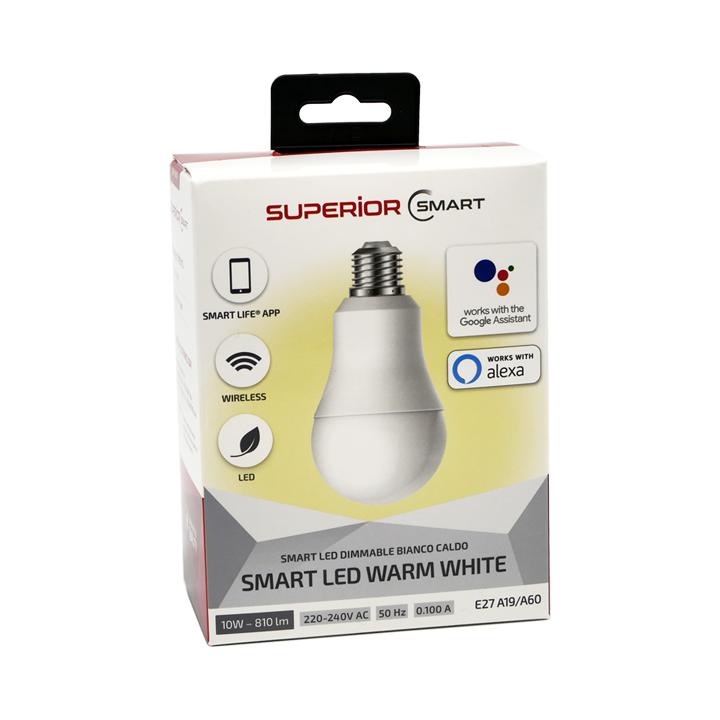 LAMPADINA SMART LED 3000K 10W  COMP. GOOGLE HOME ALEXA