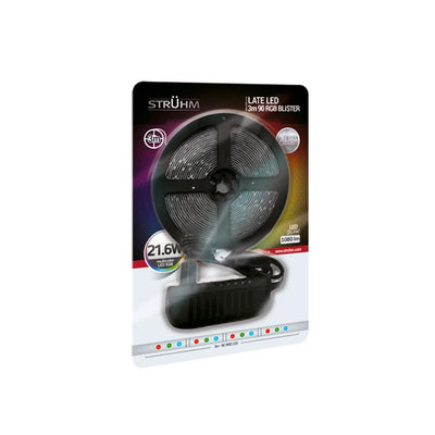 LATE LED 3MT 90 RGB BLISTER KIT STRIP 21,6W IP20 1080LM