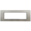 PLACCA 8007BL-3 7P SILVER/INT-LGT VETRO