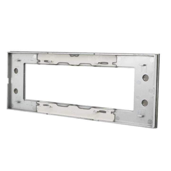 PLACCA 8007BL-3 7P SILVER/INT-LGT VETRO