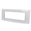 PLACCA 8007BL-1 7P BIANCA/INT-LGT VETRO