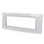 PLACCA 8007BL-1 7P BIANCA/INT-LGT VETRO