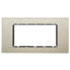 PLACCA 8004BL-4 4P CHAMPAGNE/INT-LGT VETRO