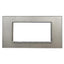 PLACCA 8004BL-3 4P SILVER/INT-LGT VETRO