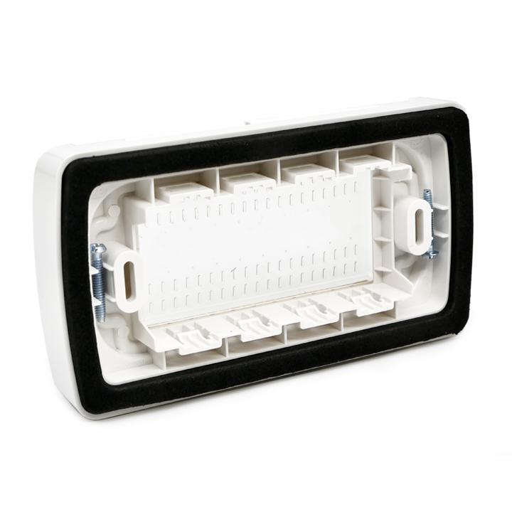 PLACCA IDROBOX IP55 4P BIANCO/LGT T1