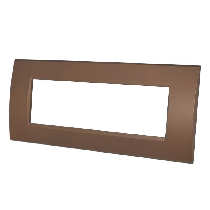 PLACCA 8007-14 7P BRONZO/LGT TECNOPOLIMERO