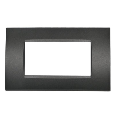 PLACCA 8004-2 4P NERO /LGT TECNOPOLIMERO T1