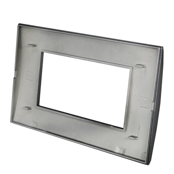 PLACCA 8004-2 4P NERO /LGT TECNOPOLIMERO T1