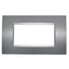 PLACCA 8004-8 4P GRIGIO SCURO/LGT T1 TECNOPOLIMERO