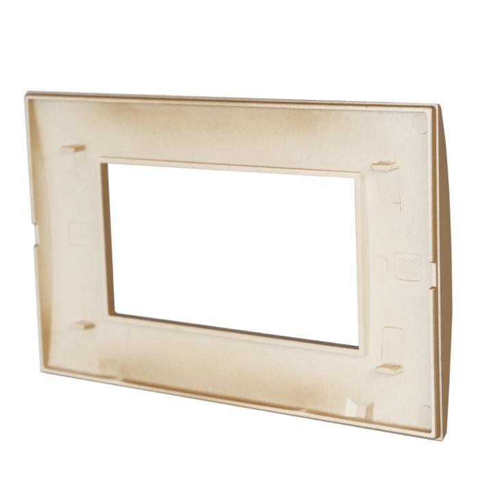 PLACCA 8004-12 4P SABBIA/LGT TECNOPOLIMERO T1