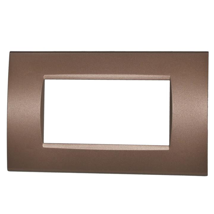 PLACCA 8004-14 4P BRONZO/LGT TECNOPOLIMERO T1