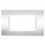PLACCA 8004-9 4P SILVER/LGT TECNOPOLIMERO T1