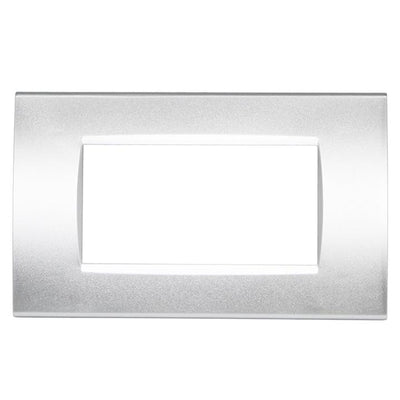 PLACCA 8004-9 4P SILVER/LGT TECNOPOLIMERO T1