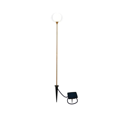 BRUNA 80 BRASS COLOUR SOLAR &  RECHARGEABLE BATTERY