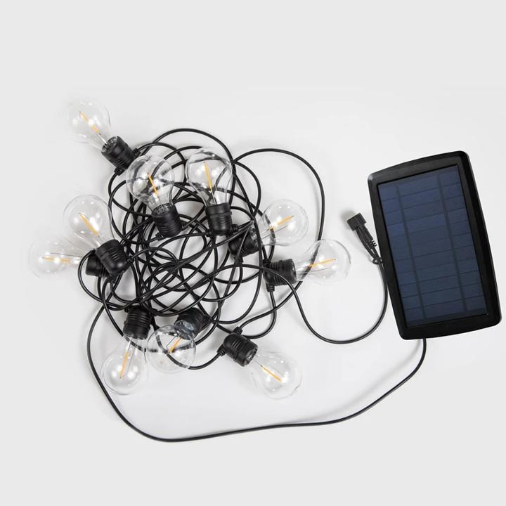 ALLEGRA SOLAR & RECHARGEABLE 3000K BLACK  5MT+3MT CABLE