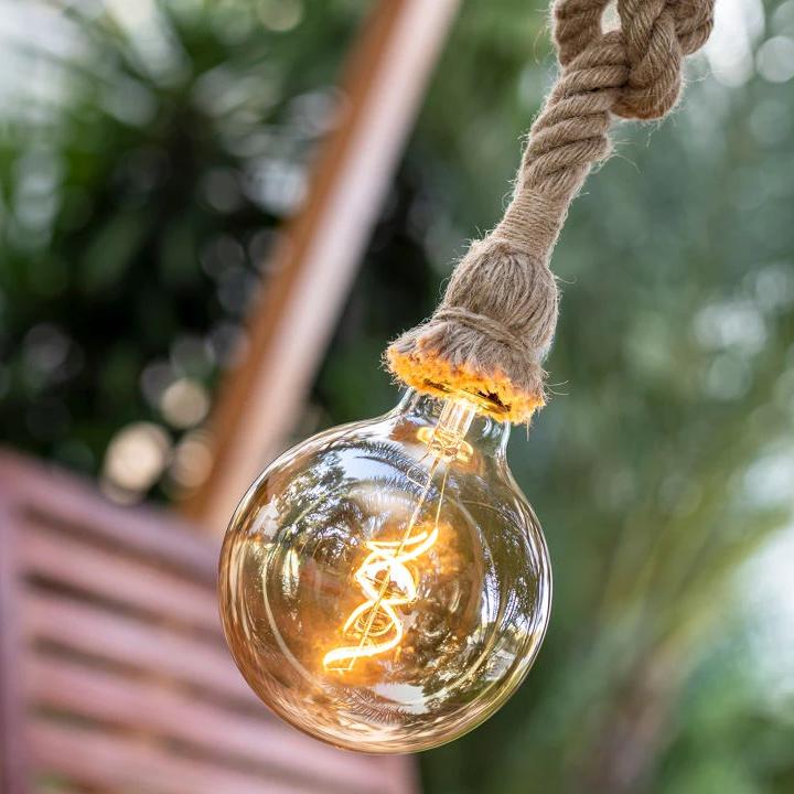 SIMONA 180 JUTE COLOUR SOLAR & RECHARGEABLE 1 LAMPADA 3000K