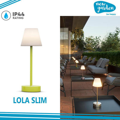 LOLA SLIM 30 2W LIME 4000K RICARICABILE USB IP44