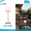 LOLA SLIM 30 2W ROSE GOLD 4000K RICARICABILE USB IP44