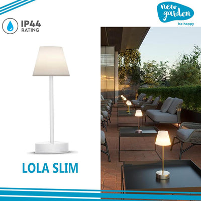 LOLA SLIM 30 2W WHITE 4000K RICARICABILE USB IP44