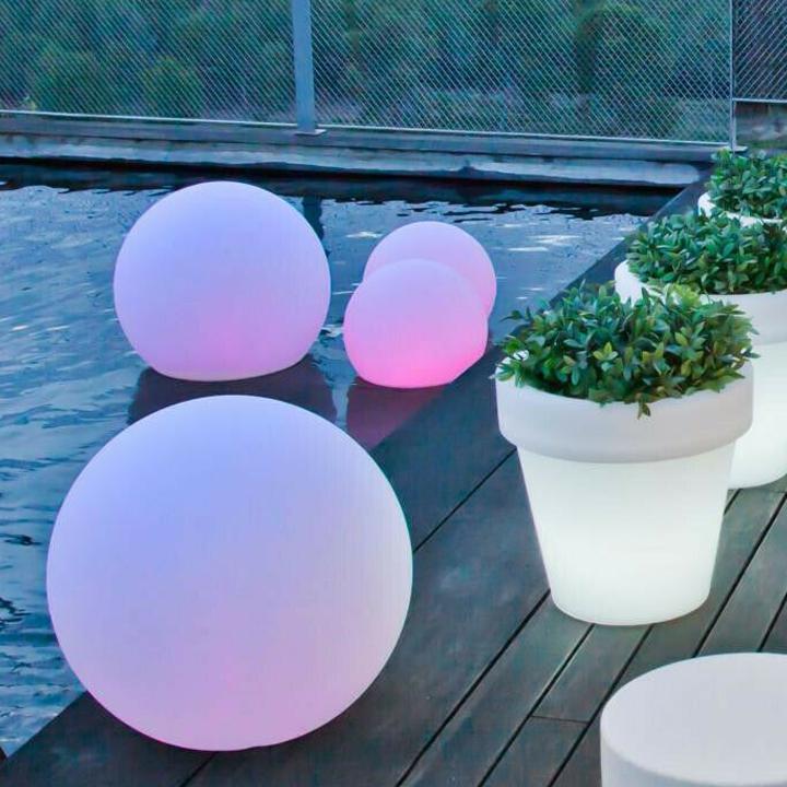 BULY 40 SOLAR - FLOATING IP68  RGB+6400K 40X35CM