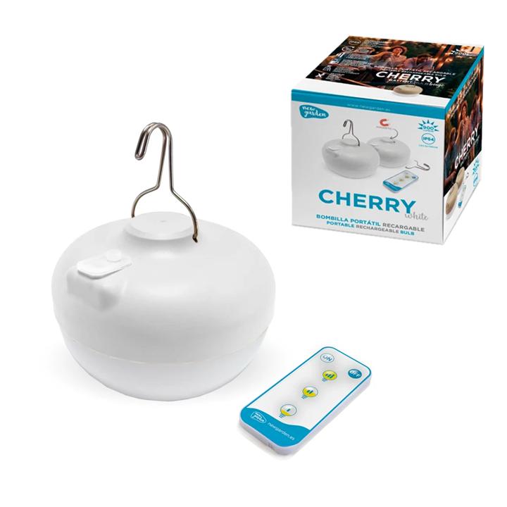 CHERRY BATTERY BULB WHITE 9W 4000K CON TELECOMANDO E MAGNETE