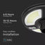 LUCE SOLARE DA GIARDINO A LED 10W SENSORE DI MOVIMENTO IP65 FUNZIONE TIMER TELECOMANDO 6500K
