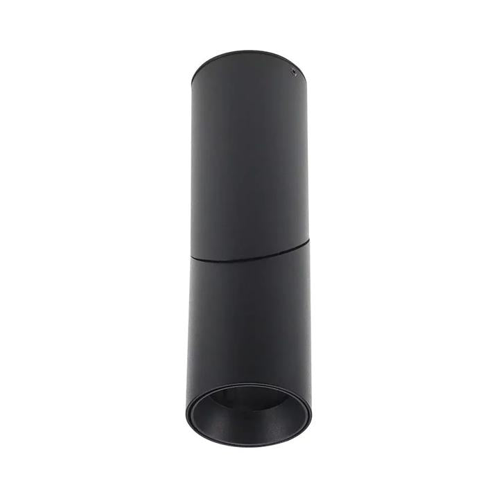 PORTAFARETTO A MONTAGGIO SUPERFICIALE GU10 NERO