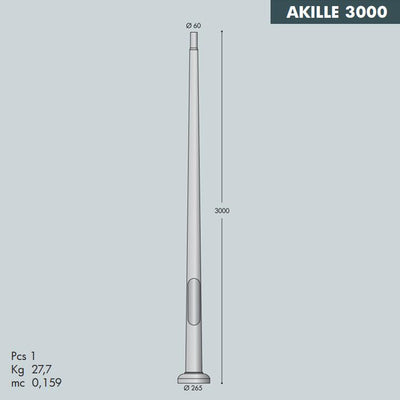 AKILLE 3MT CON PORTA NERO