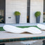 LETTINO RASA WHITE 203X80X37 CM PER PISCINE, HOTEL E BEACH